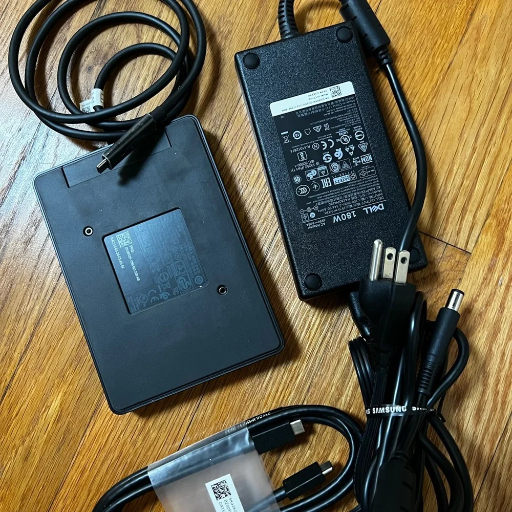 Docking Station WD 15 Dell Black 180 Watt’s